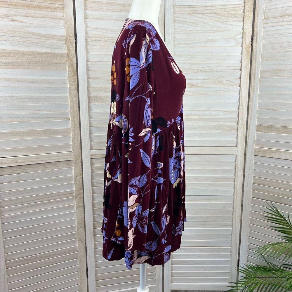 Free People Bella Bell Sleeve Boho Tunic Top Medium - Picture 8 of 12